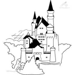 Раскраска: Замок (Здания и Архитектура) #62273 - Бесплатные раскраски для печати