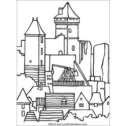 Раскраска: Замок (Здания и Архитектура) #62276 - Бесплатные раскраски для печати