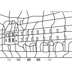 Раскраска: Замок (Здания и Архитектура) #62278 - Бесплатные раскраски для печати