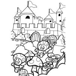 Раскраска: Замок (Здания и Архитектура) #62289 - Бесплатные раскраски для печати