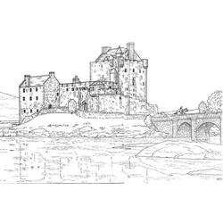 Раскраска: Замок (Здания и Архитектура) #62301 - Бесплатные раскраски для печати