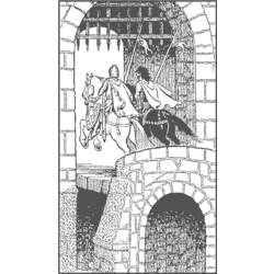Раскраска: Замок (Здания и Архитектура) #62309 - Бесплатные раскраски для печати