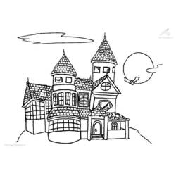 Раскраска: Замок (Здания и Архитектура) #62314 - Бесплатные раскраски для печати
