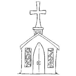 Раскраска: церковь (Здания и Архитектура) #64214 - Раскраски для печати
