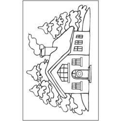 Раскраска: шале (Здания и Архитектура) #169940 - Бесплатные раскраски для печати