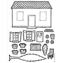 Раскраска: шале (Здания и Архитектура) #169951 - Бесплатные раскраски для печати