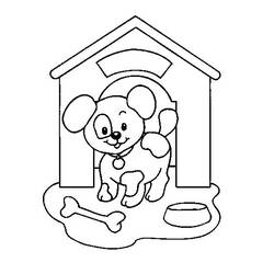 Раскраска: собачья конура (Здания и Архитектура) #62334 - Раскраски для печати