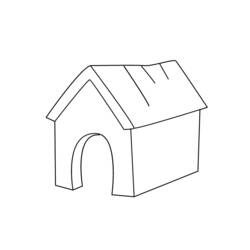 Раскраска: собачья конура (Здания и Архитектура) #62338 - Раскраски для печати