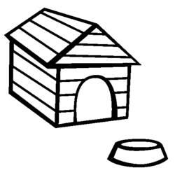 Раскраска: собачья конура (Здания и Архитектура) #62341 - Раскраски для печати