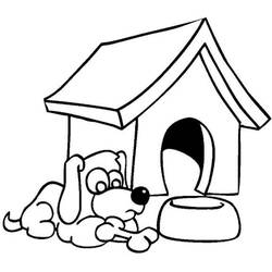 Раскраска: собачья конура (Здания и Архитектура) #62342 - Раскраски для печати