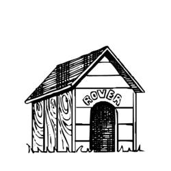Раскраска: собачья конура (Здания и Архитектура) #62346 - Раскраски для печати