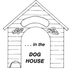 Раскраска: собачья конура (Здания и Архитектура) #62350 - Раскраски для печати