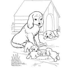 Раскраска: собачья конура (Здания и Архитектура) #62367 - Раскраски для печати