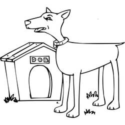 Раскраска: собачья конура (Здания и Архитектура) #62382 - Бесплатные раскраски для печати