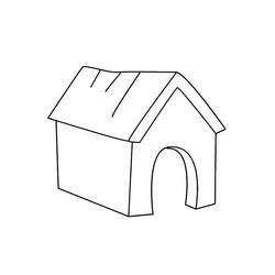 Раскраска: собачья конура (Здания и Архитектура) #62394 - Раскраски для печати