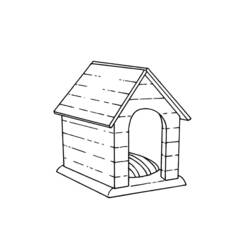 Раскраска: собачья конура (Здания и Архитектура) #62396 - Раскраски для печати