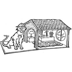 Раскраска: собачья конура (Здания и Архитектура) #62413 - Раскраски для печати