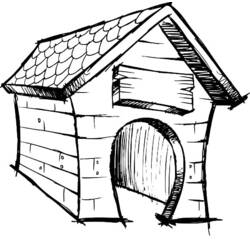 Раскраска: собачья конура (Здания и Архитектура) #62421 - Раскраски для печати