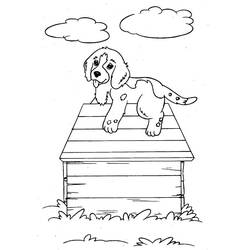 Раскраска: собачья конура (Здания и Архитектура) #62424 - Раскраски для печати