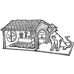 Раскраска: собачья конура (Здания и Архитектура) #62430 - Раскраски для печати