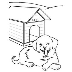 Раскраска: собачья конура (Здания и Архитектура) #62450 - Раскраски для печати