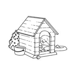 Раскраска: собачья конура (Здания и Архитектура) #62462 - Раскраски для печати