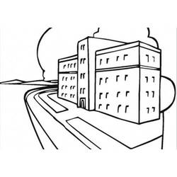 Раскраска: больница (Здания и Архитектура) #61947 - Раскраски для печати