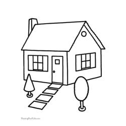 Раскраска: дом (Здания и Архитектура) #64623 - Раскраски для печати
