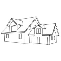 Раскраска: дом (Здания и Архитектура) #64640 - Раскраски для печати