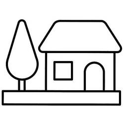 Раскраска: дом (Здания и Архитектура) #64645 - Раскраски для печати