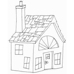 Раскраска: дом (Здания и Архитектура) #64667 - Бесплатные раскраски для печати