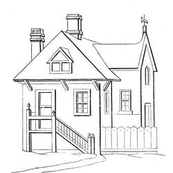 Раскраска: дом (Здания и Архитектура) #64731 - Раскраски для печати