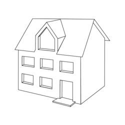 Раскраска: дом (Здания и Архитектура) #64747 - Раскраски для печати