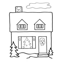 Раскраска: дом (Здания и Архитектура) #64763 - Бесплатные раскраски для печати