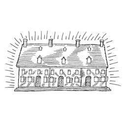 Раскраска: дом (Здания и Архитектура) #64772 - Бесплатные раскраски для печати