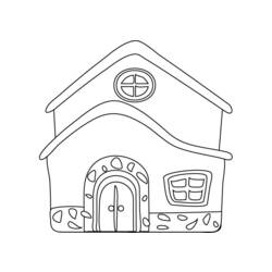 Раскраска: дом (Здания и Архитектура) #64794 - Бесплатные раскраски для печати