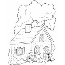 Раскраска: дом (Здания и Архитектура) #64796 - Бесплатные раскраски для печати