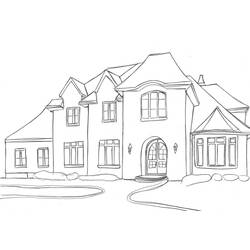 Раскраска: дом (Здания и Архитектура) #66443 - Раскраски для печати