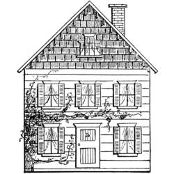 Раскраска: дом (Здания и Архитектура) #66444 - Бесплатные раскраски для печати