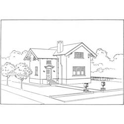 Раскраска: дом (Здания и Архитектура) #66452 - Раскраски для печати