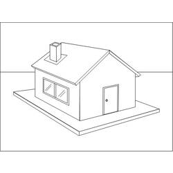Раскраска: дом (Здания и Архитектура) #66453 - Раскраски для печати