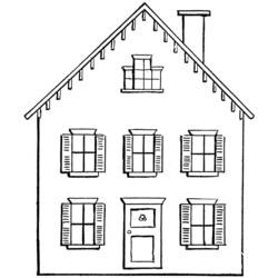 Раскраска: дом (Здания и Архитектура) #66458 - Раскраски для печати