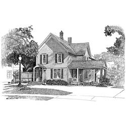 Раскраска: дом (Здания и Архитектура) #66533 - Бесплатные раскраски для печати