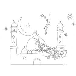 Раскраска: мечеть (Здания и Архитектура) #64515 - Раскраски для печати