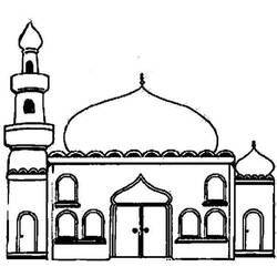 Раскраски: мечеть - Раскраски для печати