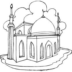 Раскраска: мечеть (Здания и Архитектура) #64526 - Раскраски для печати