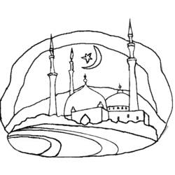 Раскраска: мечеть (Здания и Архитектура) #64528 - Раскраски для печати