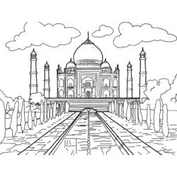 Раскраска: мечеть (Здания и Архитектура) #64530 - Раскраски для печати