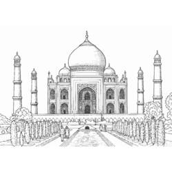 Раскраска: мечеть (Здания и Архитектура) #64557 - Раскраски для печати