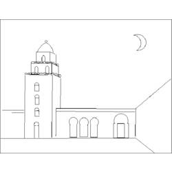 Раскраска: мечеть (Здания и Архитектура) #64569 - Раскраски для печати